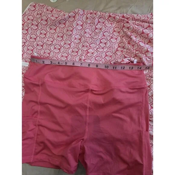 Sigrid Olsen Pink White Pleated Tennis Golf Mini Dress W Shorts Mandala M NWOT - Picture 10 of 11